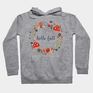 Hello Fall Wreath Hoodie